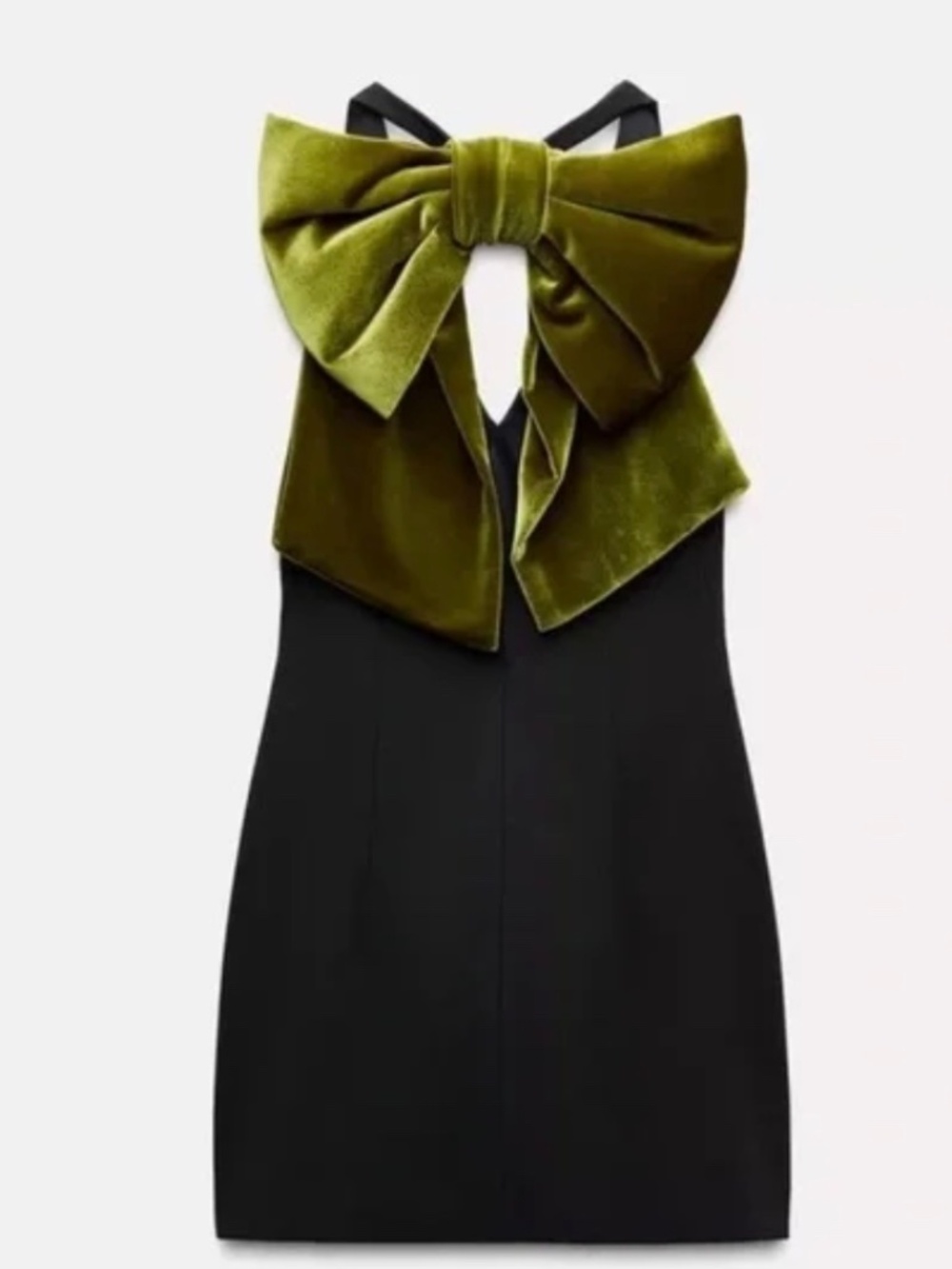 Zara Velvet Bow Maxi Dress Size Small
